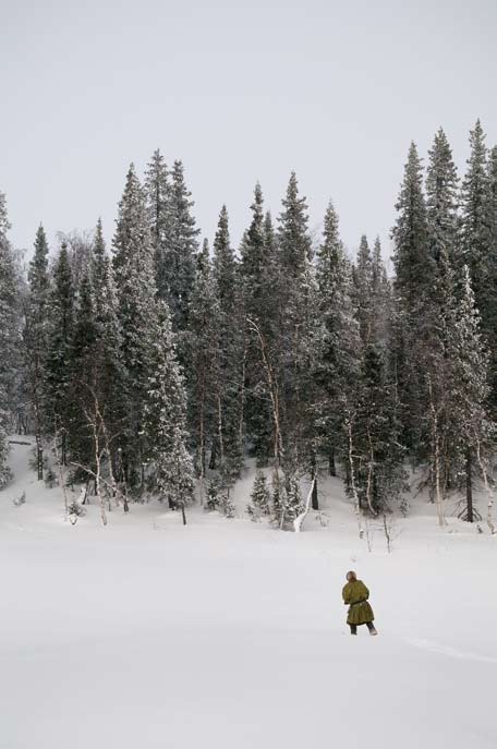 Lisière de la taïga. Région autonome Nenets. Février 2008.