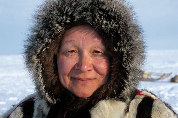 Alyona Alexandrovna Khudi, médecin itinérant. Péninsule de Yamal. Mars 2008.