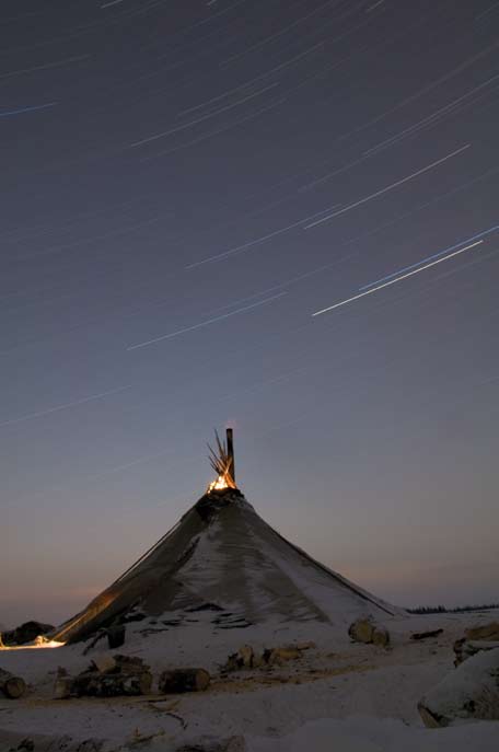 Nuit du 23 février 2008. Région autonome Nenets.